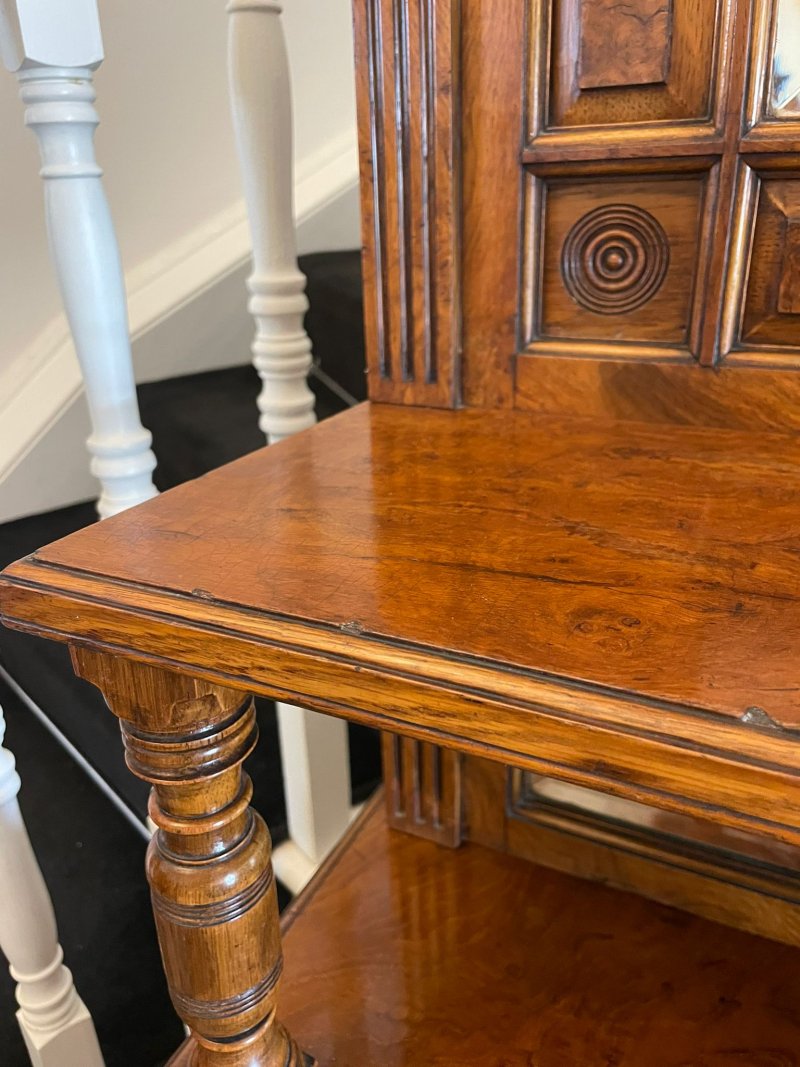 Outstanding Quality Antique Victorian Pollard Oak Mirror Back Sideboard by James Schoolbred - Image 7